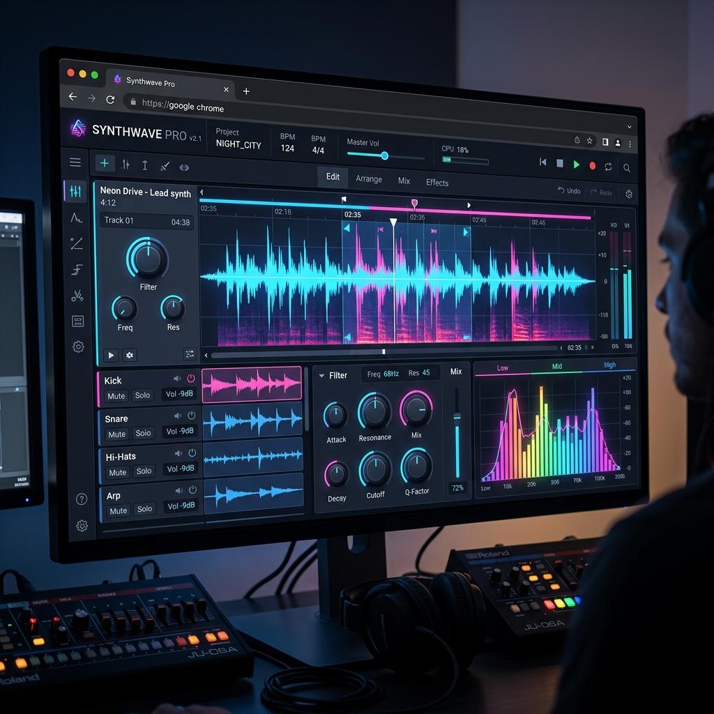 SYNTH WAVE AUDIO